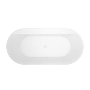 Rollins 67" Acrylic Tub in Matte White