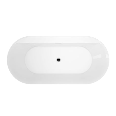 Rollins 67" Acrylic Tub in Gloss White