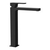 Modern Vessel Sink Faucet in Matte Black