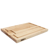 John Boos AUJUS Au Jus Maple Wood Cutting Board for Kitchen Prep, 18 x 24 Inches, 1.5 Inches Thick Edge Grain Charcuterie Block with Juice Grooves 24X18X1.5 MPL-EDGE GR-AU JUS BRD