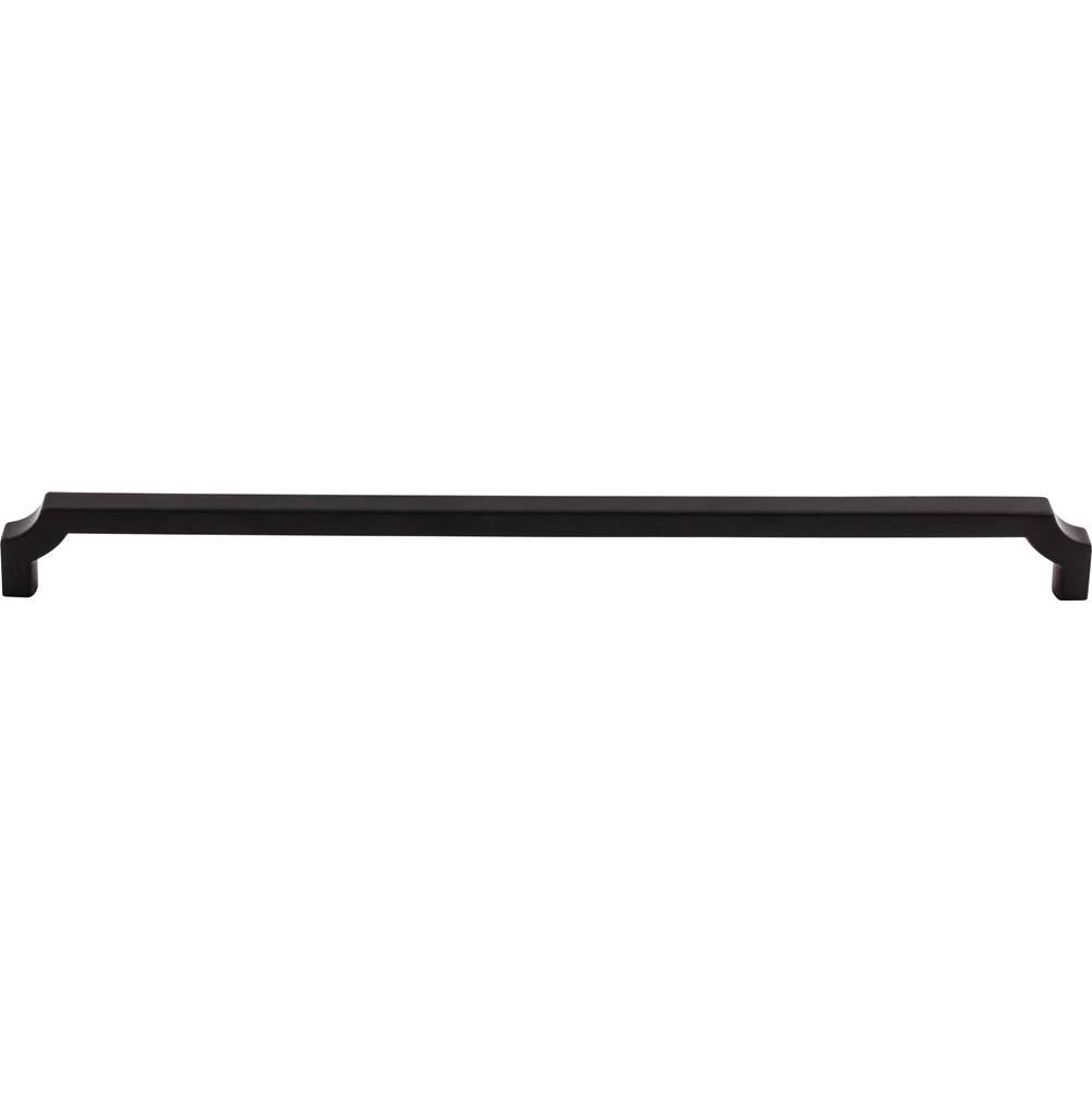 Top Knobs TK3026 Davenport Pull 12 Inch (c-c) - Flat Black