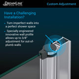 DreamLine Aqua Fold 32 in. D x 32 in. W x 74 3/4 in. H Frameless Bi-Fold Shower Door in Chrome with White Acrylic Base Kit