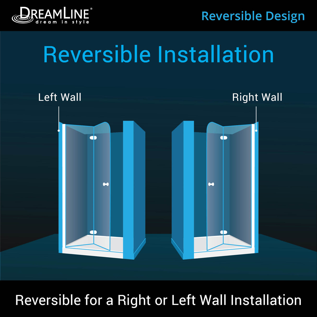 DreamLine Aqua Fold 32 in. D x 32 in. W x 74 3/4 in. H Frameless Bi-Fold Shower Door in Chrome with White Acrylic Base Kit