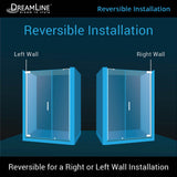DreamLine Elegance-LS 56 3/4 - 58 3/4 in. W x 72 in. H Frameless Pivot Shower Door in Oil Rubbed Bronze