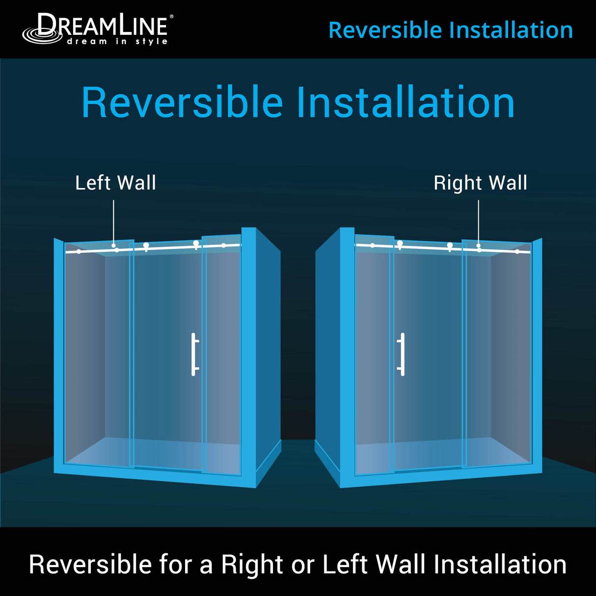 DreamLine Enigma-X 68-72 in. W x 76 in. H Clear Sliding Shower Door in Polished Stainless Steel