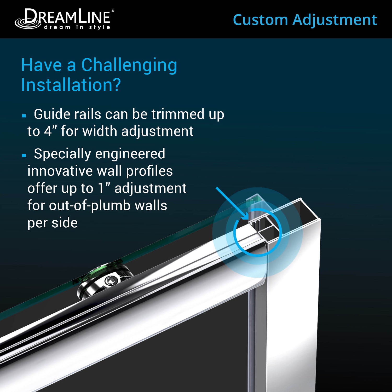 DreamLine Infinity-Z 36 in. D x 60 in. W x 74 3/4 in. H Frosted Sliding Shower Door in Chrome and Left Drain Black Base