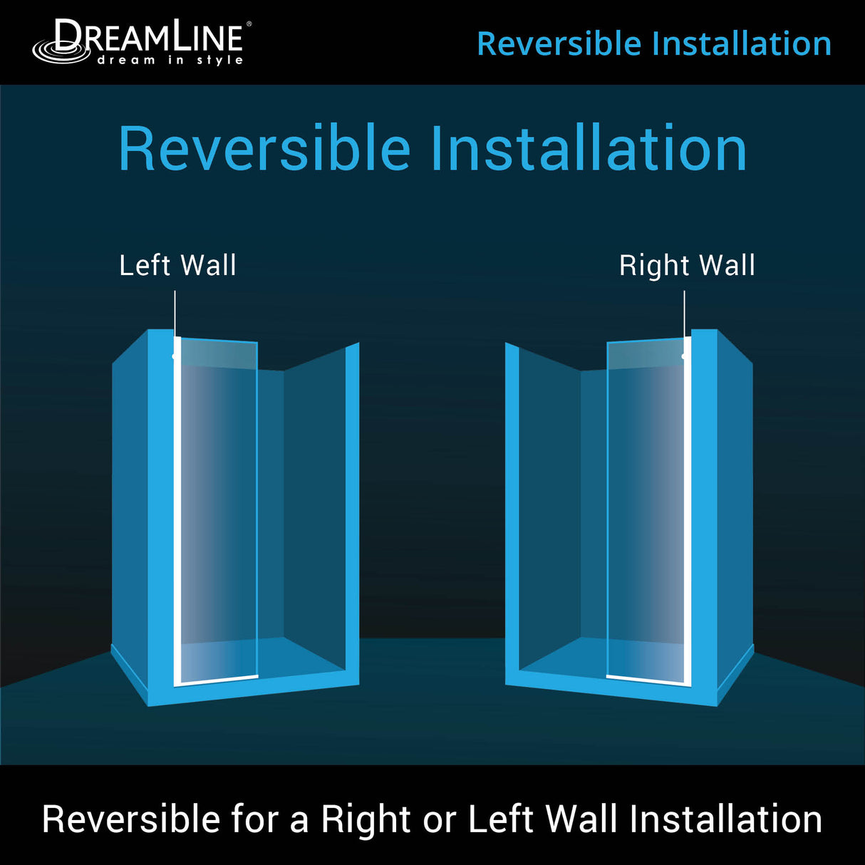 DreamLine Linea 34 in. W x 72 in. H Frameless Shower Screen in Oil Rubbed Bronze