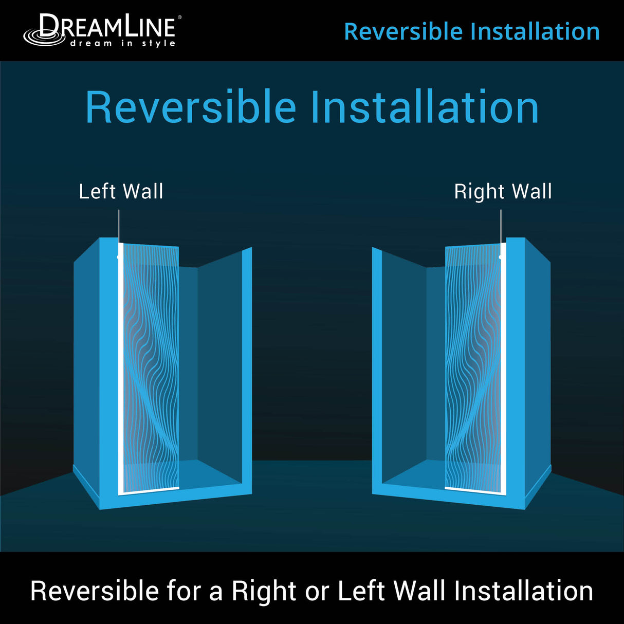 DreamLine Platinum Linea Surf 34 in. W x 72 in. H Single Panel Frameless Shower Screen in Polished Stainless Steel