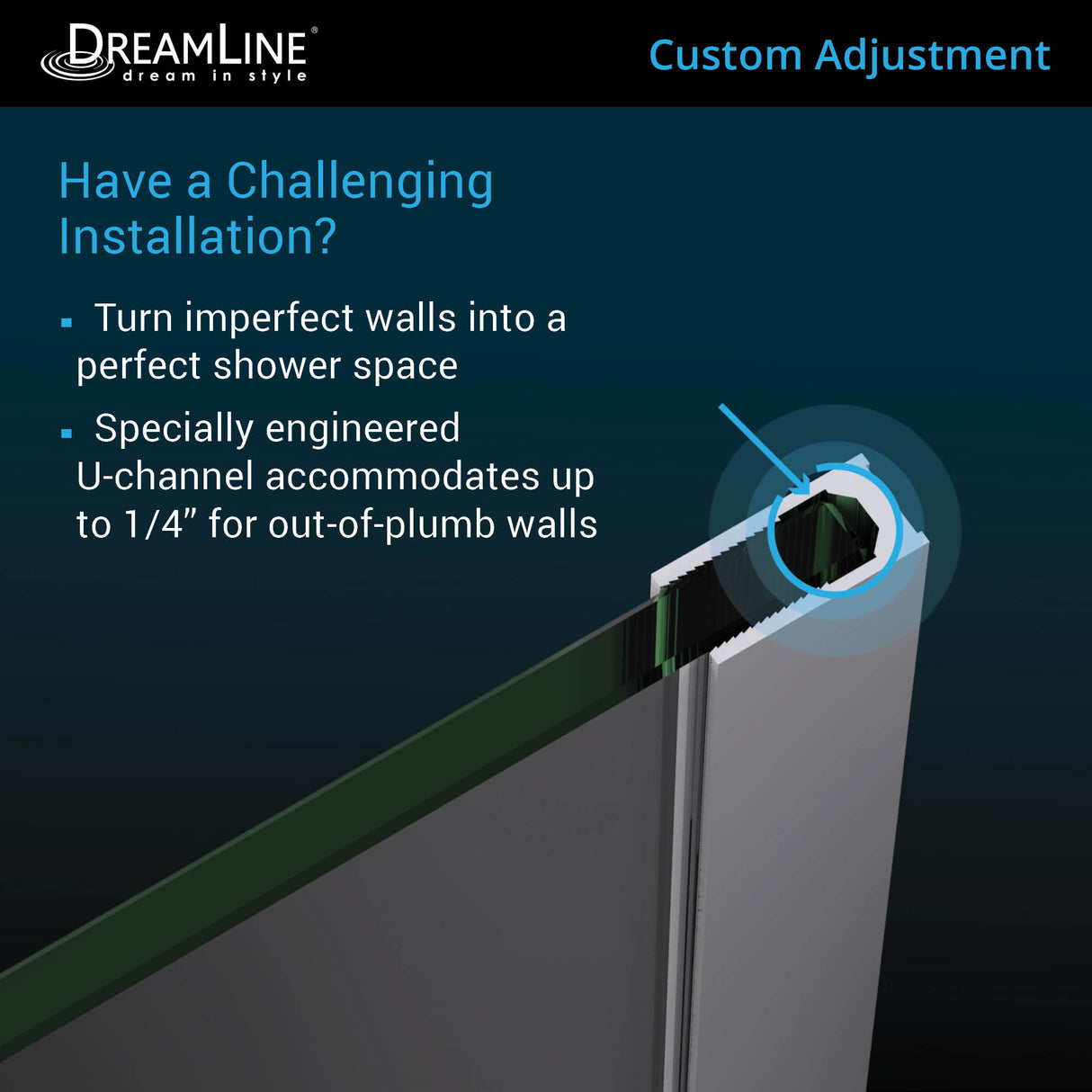 DreamLine Prism Plus 40 in. x 72 in. Frameless Neo-Angle Hinged Shower Enclosure in Brushed Nickel