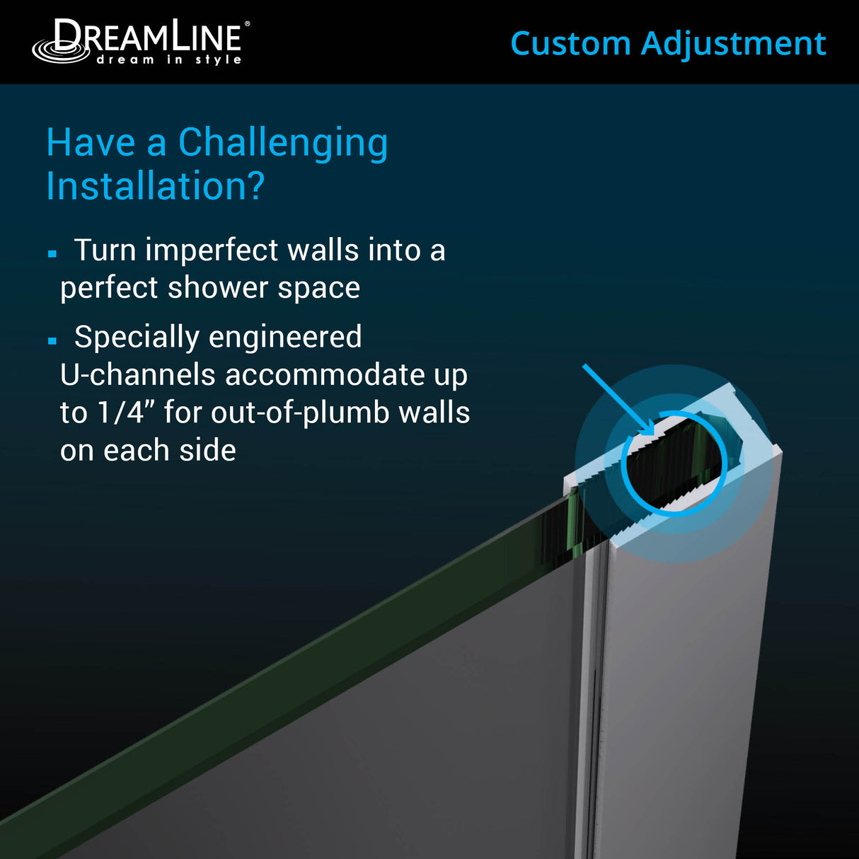 DreamLine Prism Plus 40 in. x 74 3/4 in. Frameless Neo-Angle Shower Enclosure in Chrome with White Base