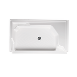 Americh A6036STSR-BI 60" x 36" Single Threshold w/ Right Hand Seat Shower Base - Biscuit