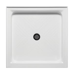 Americh A3434ST-BI 34" x 34" Single Threshold Shower Base - Biscuit