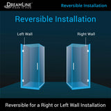 DreamLine Unidoor Plus 30 3/8 in. W x 30 in. D x 72 in. H Frameless Hinged Shower Enclosure in Oil Rubbed Bronze
