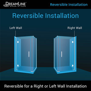 DreamLine Unidoor-X 35 in. W x 30 3/8 in. D x 72 in. H Frameless Hinged Shower Enclosure in Oil Rubbed Bronze