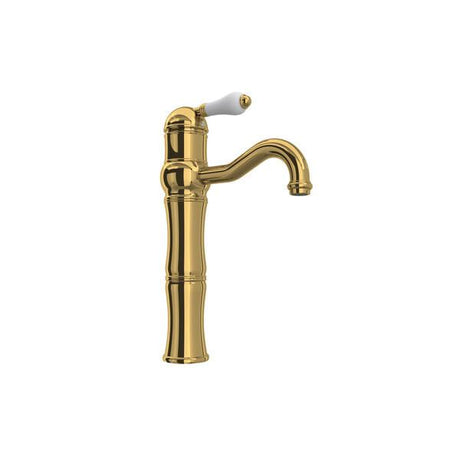 Acqui® Single Handle Tall Lavatory Faucet Unlacquered Brass PoshHaus