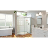 DreamLine Alliance Pro HV 56-60 in. W x 70 1/2 in. H Semi-Frameless Sliding Shower Door in Chrome and Clear Glass