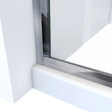 DreamLine Alliance Pro LT 56-60 in. W x 70 3/8 in. H Semi-Frameless Bypass Sliding Shower Door in Brushed Nickel and Clear Glass