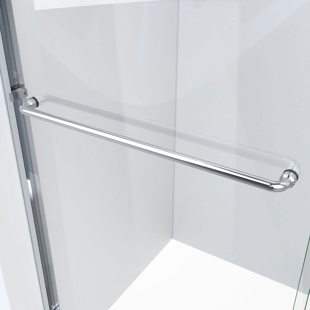 DreamLine Alliance Pro LT 56-60 in. W x 70 3/8 in. H Semi-Frameless Bypass Sliding Shower Door in Brushed Nickel and Clear Glass