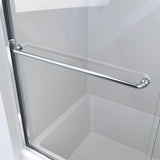 DreamLine Alliance Pro LT 56-60 in. W x 57 3/8 in. H Semi-Frameless Bypass Sliding Tub Door in Satin Black and Clear Glass