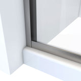 DreamLine Alliance Pro ML 56-60 in. W x 70 1/2 in. H Semi-Frameless Sliding Shower Door in Brushed Nickel and Clear Glass