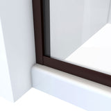 DreamLine Alliance Pro ML 56-60 in. W x 74 1/2 in. H Semi-Frameless Sliding Shower Door in Oil Rubbed Bronze and Clear Glass