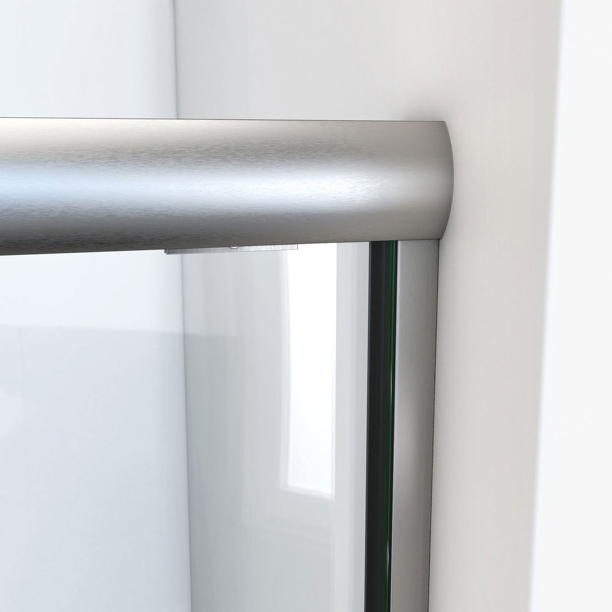 DreamLine Alliance Pro ML 56-60 in. W x 74 1/2 in. H Semi-Frameless Sliding Shower Door in Brushed Nickel and Clear Glass