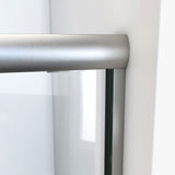 DreamLine Alliance Pro ML 56-60 in. W x 74 1/2 in. H Semi-Frameless Sliding Shower Door in Brushed Nickel and Clear Glass