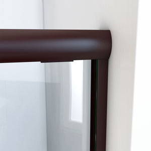 DreamLine Alliance Pro ML 56-60 in. W x 74 1/2 in. H Semi-Frameless Sliding Shower Door in Oil Rubbed Bronze and Clear Glass