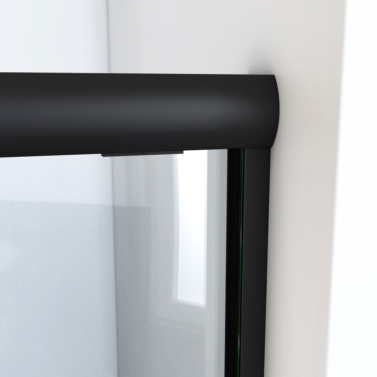 DreamLine Alliance Pro ML 56-60 in. W x 74 1/2 in. H Semi-Frameless Sliding Shower Door in Satin Black and Clear Glass