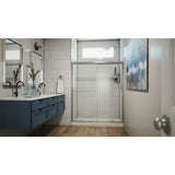 DreamLine Alliance Pro 56-60 in. W x 70 3/8 in. H Semi-Frameless Bypass Sliding Shower Door in Brushed Nickel and Clear Glass