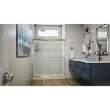 DreamLine Alliance Pro 56-60 in. W x 70 3/8 in. H Semi-Frameless Sliding Shower Door in Chrome and Rain Glass