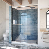 DreamLine Alliance Pro 56-60 in. W x 80 3/8 in. H Semi-Frameless Bypass Sliding Shower Door in Chrome and Clear Glass