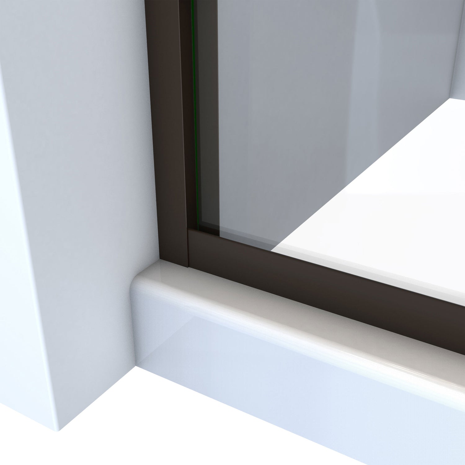 DreamLine Alliance Pro HV 56-60 in. W x 76 1/2 in. H Semi-Frameless Sliding Shower Door in Oil Rubbed Bronze and Clear Glass