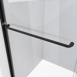 DreamLine Alliance Pro HV 56-60 in. W x 70 1/2 in. H Semi-Frameless Sliding Shower Door in Satin Black and Clear Glass