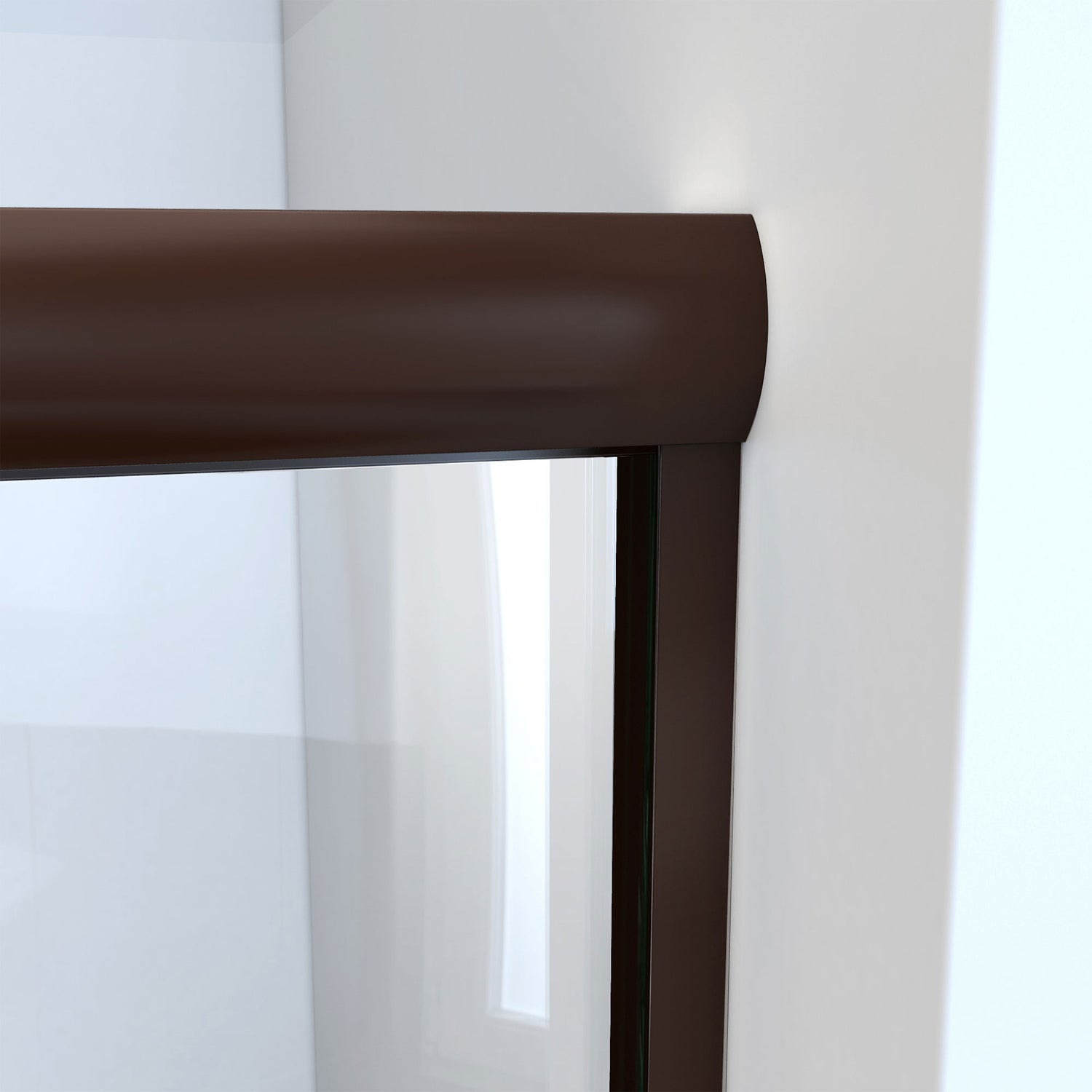 DreamLine Alliance Pro HV 56-60 in. W x 70 1/2 in. H Semi-Frameless Sliding Shower Door in Oil Rubbed Bronze and Clear Glass