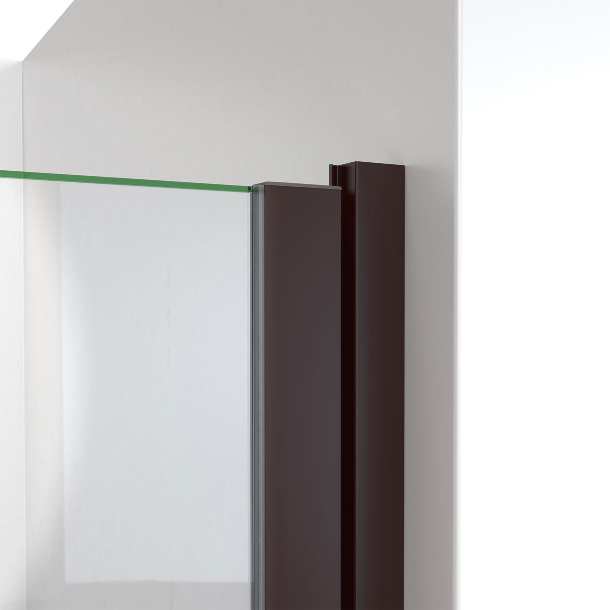 DreamLine Alliance Swing BG 28 - 29 in. W x 66 in. H Semi-Frameless Swing Shower Door in Oil Rubbed Bronze and Clear Glass