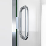 DreamLine Alliance Swing 33 in. W x 72 5/8 in. H Semi-Frameless Swing Shower Door in Chrome and Clear Glass