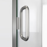 DreamLine Alliance Swing 33 in. W x 72 5/8 in. H Semi-Frameless Swing Shower Door in Brushed Nickel and Clear Glass