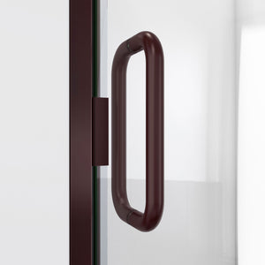 DreamLine Alliance Swing 24 in. W x 72 5/8 in. H Semi-Frameless Swing Shower Door in Oil Rubbed Bronze and Clear Glass
