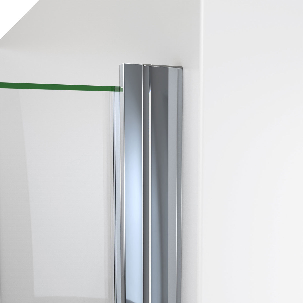 DreamLine Alliance Swing 30 in. W x 72 5/8 in. H Semi-Frameless Swing Shower Door in Chrome and Clear Glass