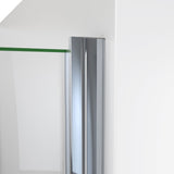 DreamLine Alliance Swing 30 in. W x 72 5/8 in. H Semi-Frameless Swing Shower Door in Chrome and Clear Glass