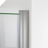 DreamLine Alliance Swing 33 in. W x 72 5/8 in. H Semi-Frameless Swing Shower Door in Brushed Nickel and Clear Glass