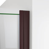 DreamLine Alliance Swing 30 in. W x 72 5/8 in. H Semi-Frameless Swing Shower Door in Oil Rubbed Bronze and Clear Glass