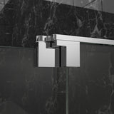 DreamLine Allure 51-52 in. W x 73 in. H Frameless Pivot Shower Door in Chrome
