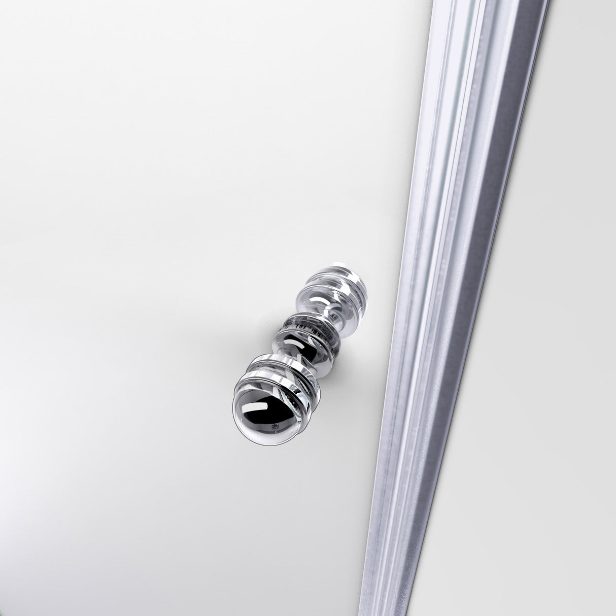 DreamLine Allure 34-35 in. W x 73 in. H Frameless Pivot Shower Door in Chrome