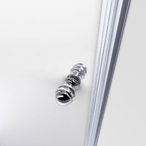 DreamLine Allure 43-44 in. W x 73 in. H Frameless Pivot Shower Door in Chrome