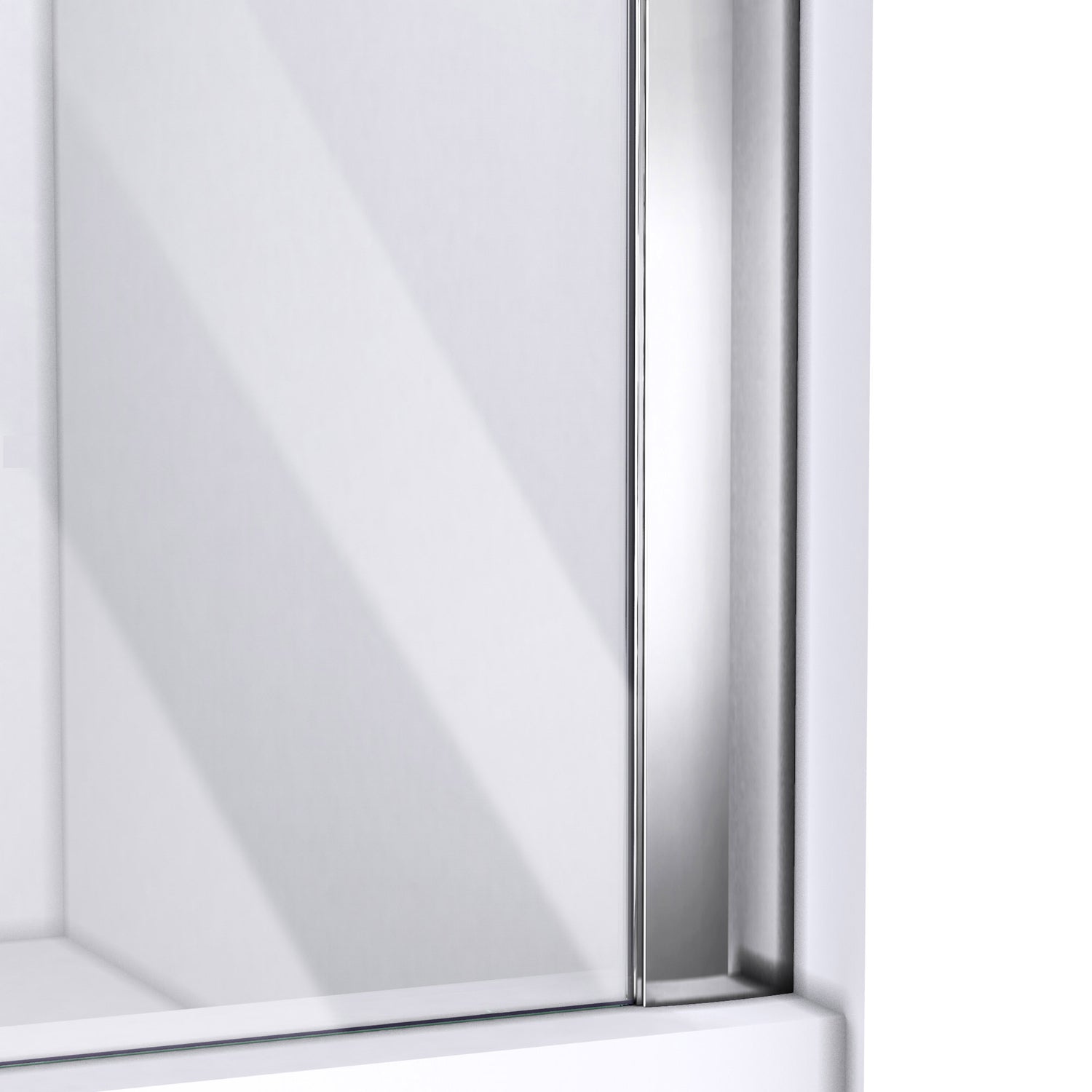 DreamLine Allure 53-54 in. W x 73 in. H Frameless Pivot Shower Door in Chrome