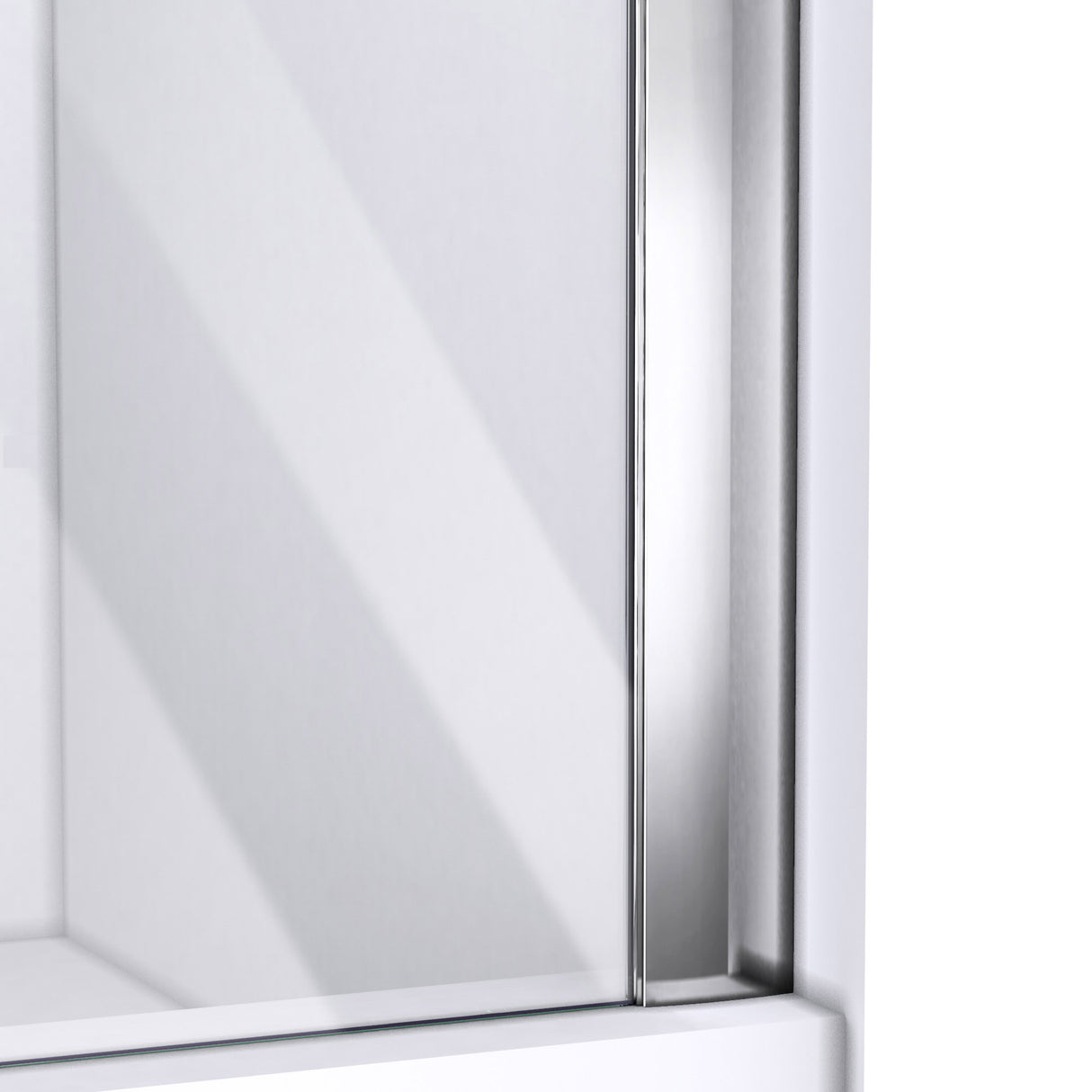 DreamLine Allure 47-48 in. W x 73 in. H Frameless Pivot Shower Door in Chrome