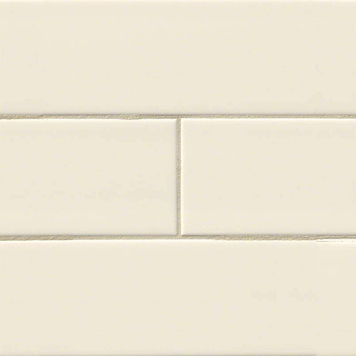 Almond glossy glazed ceramic wall tile msi collection NALMGLO4X16 product shot one tile profile view#Size_4"x16"