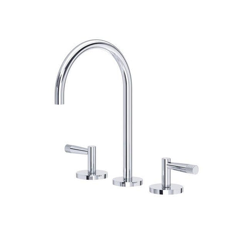 Amahle™ Widespread Lavatory Faucet With C-Spout Polished Chrome PoshHaus
